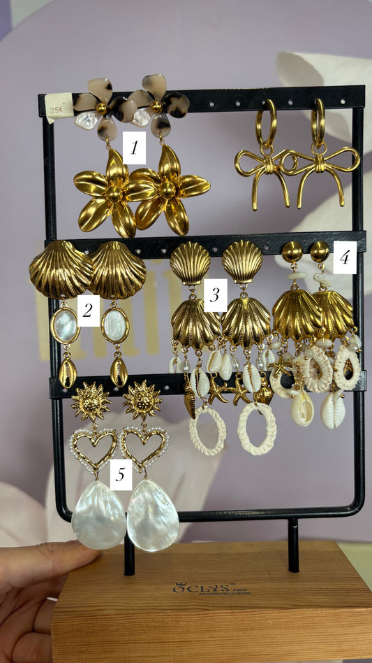 Boucles d’oreilles dorée